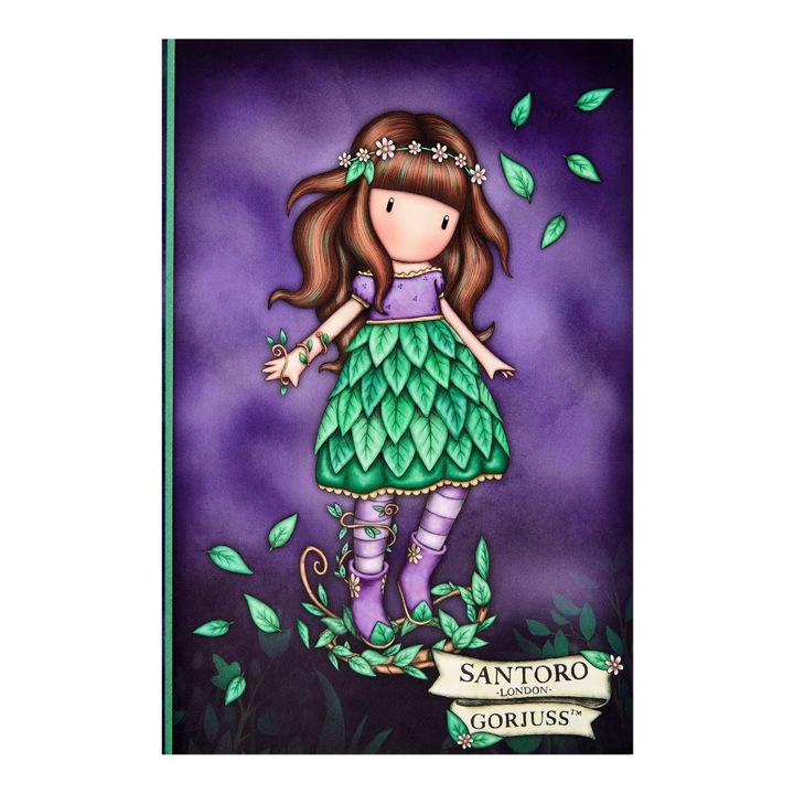 Голяма тетрадка Santoro Gorjuss To The Ends Of The Earth, Лилав