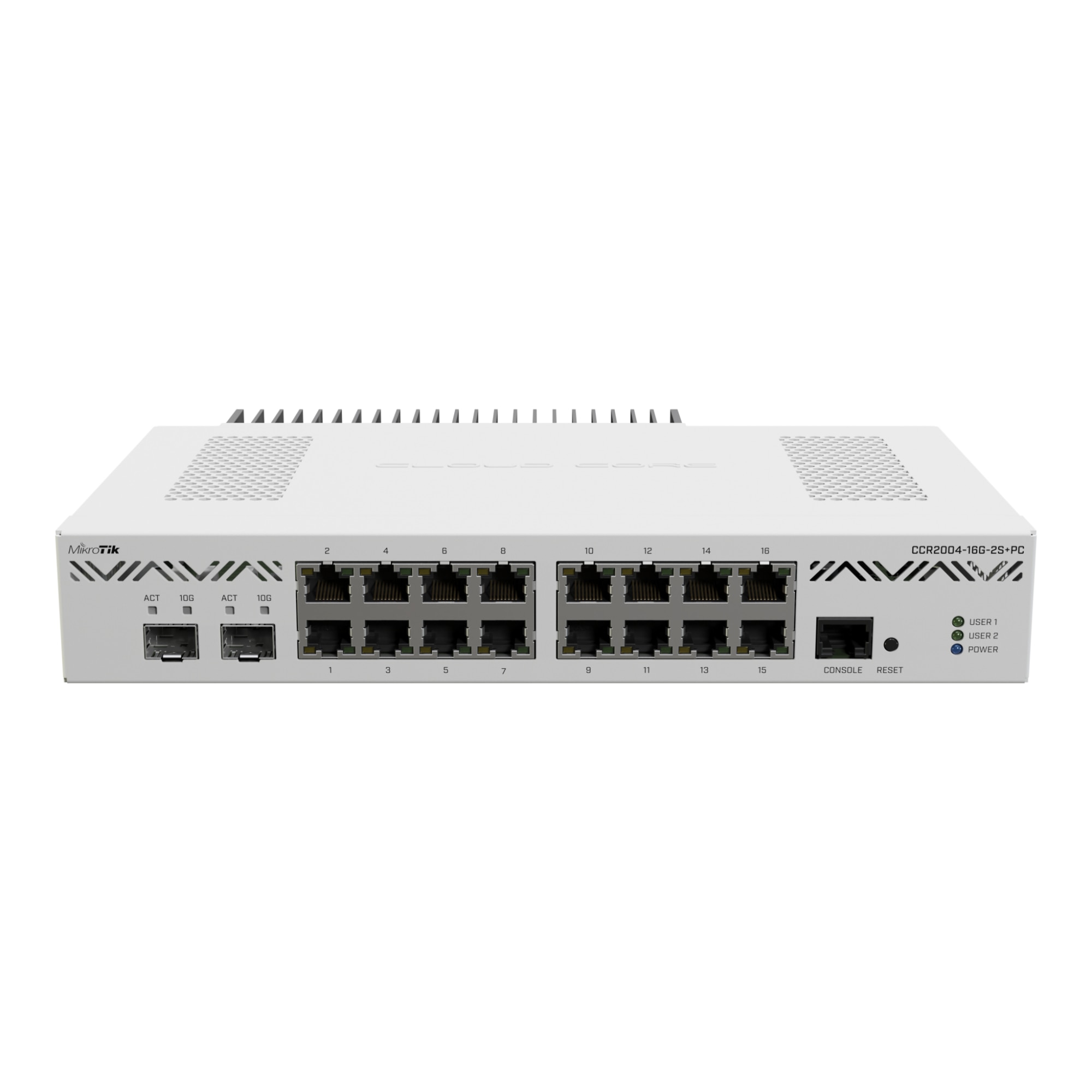 MIKROTIK ETHERNET ROUTER CCR2004-16G-2S+PC, 16 X 10/100/1000