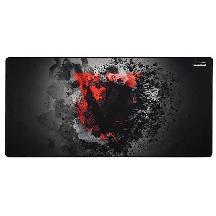 Mousepad, Modecom, Volcano, 1200x600x3mm, Negru/Rosu