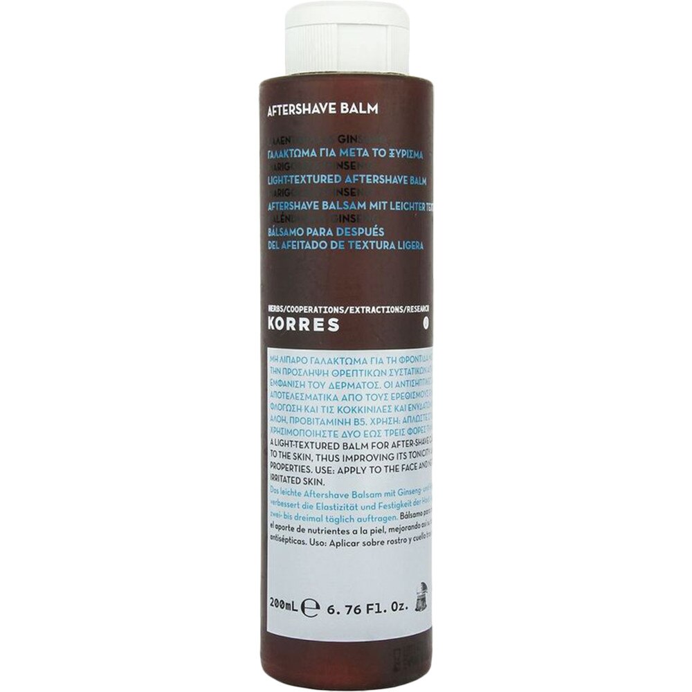 After shave KORRES Marigold & Ginseng 200 ml