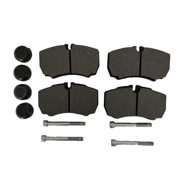 Set placute frana Fermit, spate Iveco Daily III, Daily IV 2006-2011, Daily V 2011-2014, Daily VI incepand cu 2014, cu accesorii, 109.6 x 63 x 20.3 mm