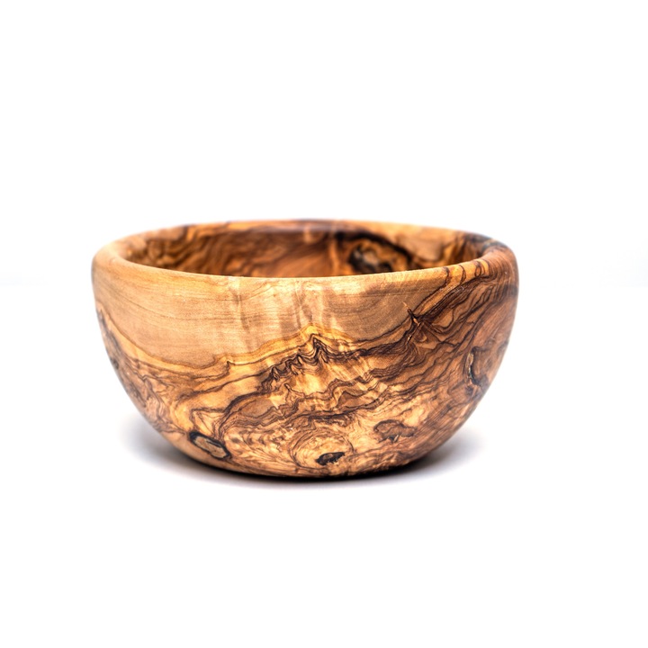 Bol Pisa din lemn de maslin 14 cm