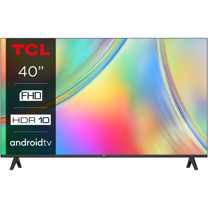 TCL 40S5400A Smart LED Televízió, 102 cm, Full HD, HDR, Android TV