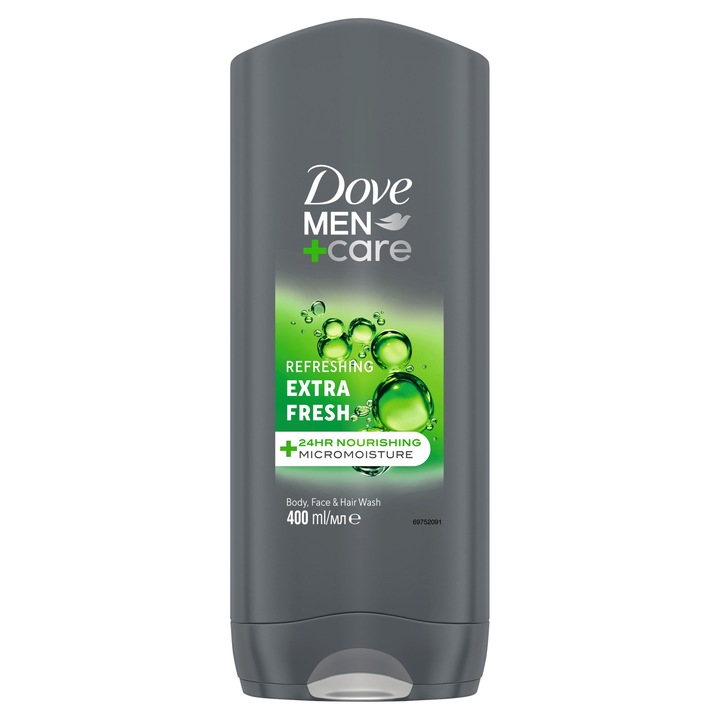 Gel de dus Dove Men+Care Extra Fresh, 400 ml