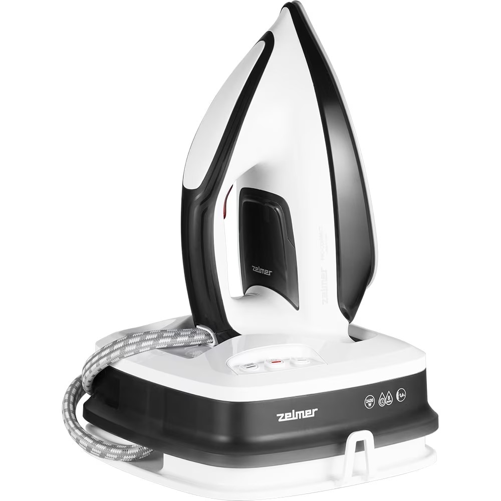 Statie de Calcat ZELMER Pro Compact ZIS8402, 2400W, 400g/min, 1.6l, Talpa Diamond 4D Ceramic, Alb-Negru