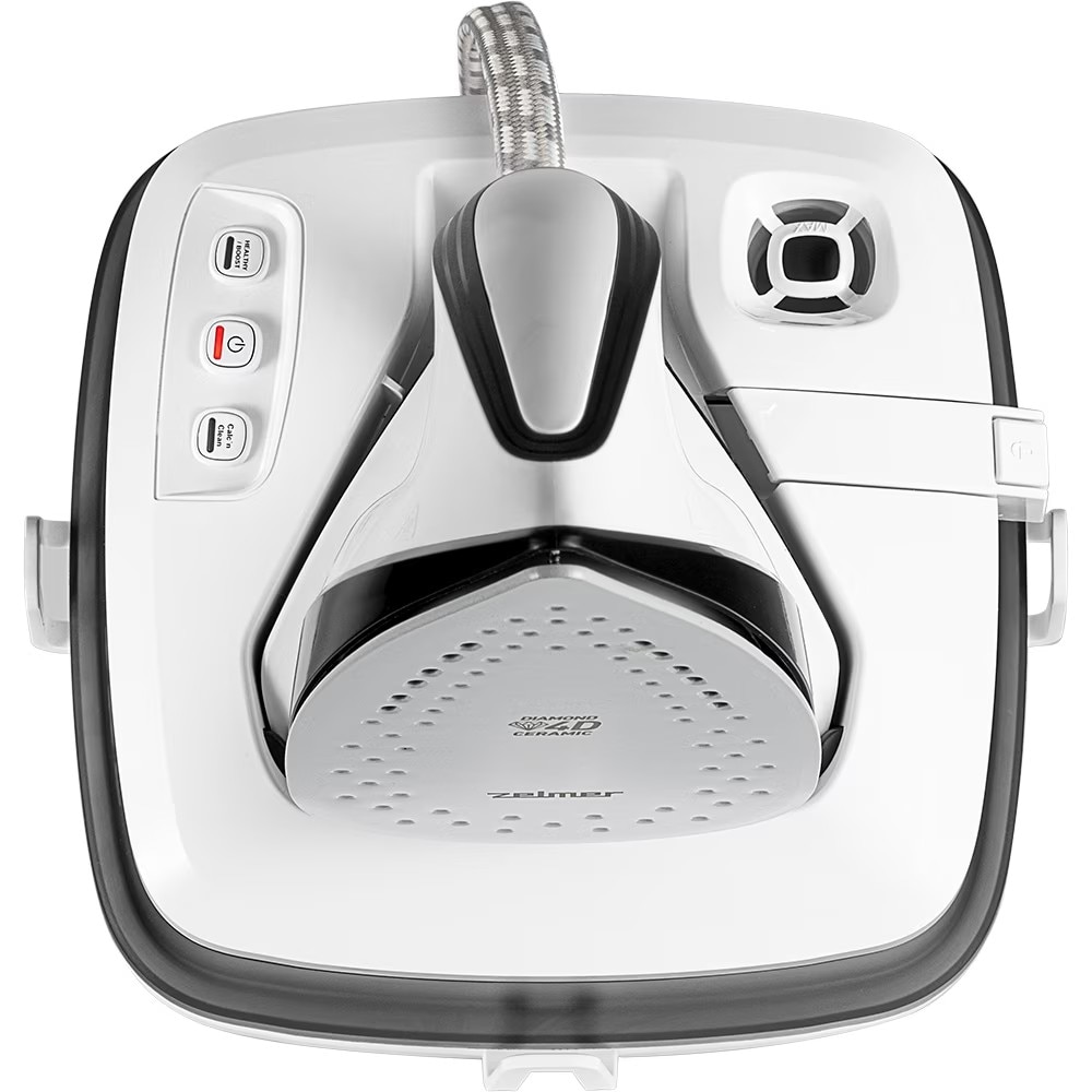 Statie de Calcat ZELMER Pro Compact ZIS8402, 2400W, 400g/min, 1.6l, Talpa Diamond 4D Ceramic, Alb-Negru