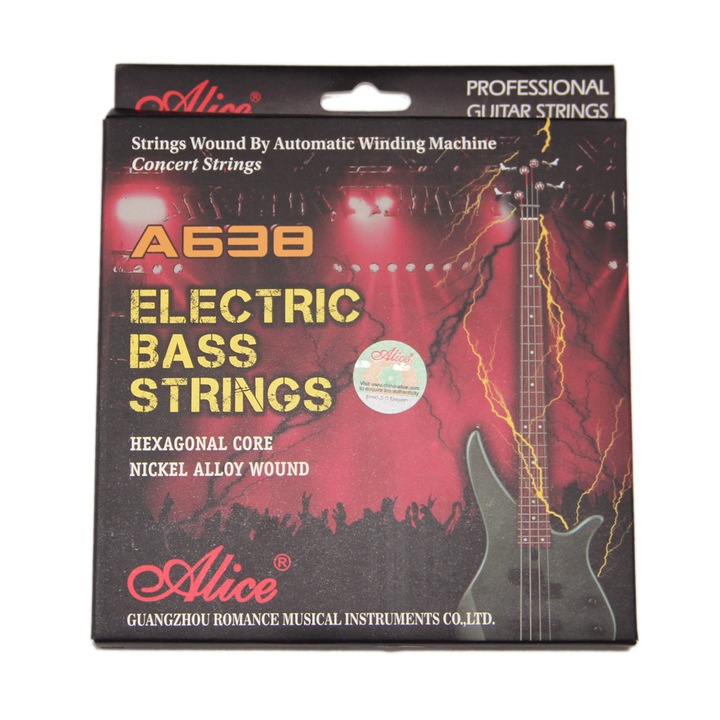 Pachet cu 3 seturi de corzi chitara bass A638(4)-L