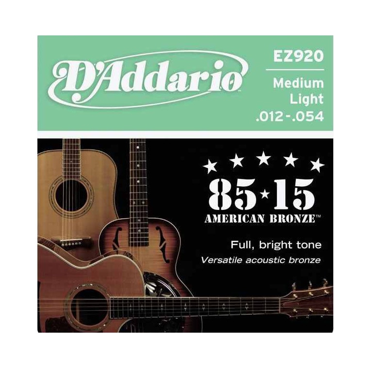 Pachet cu 3 seturi de corzi D'addario chitara acustica EZ920