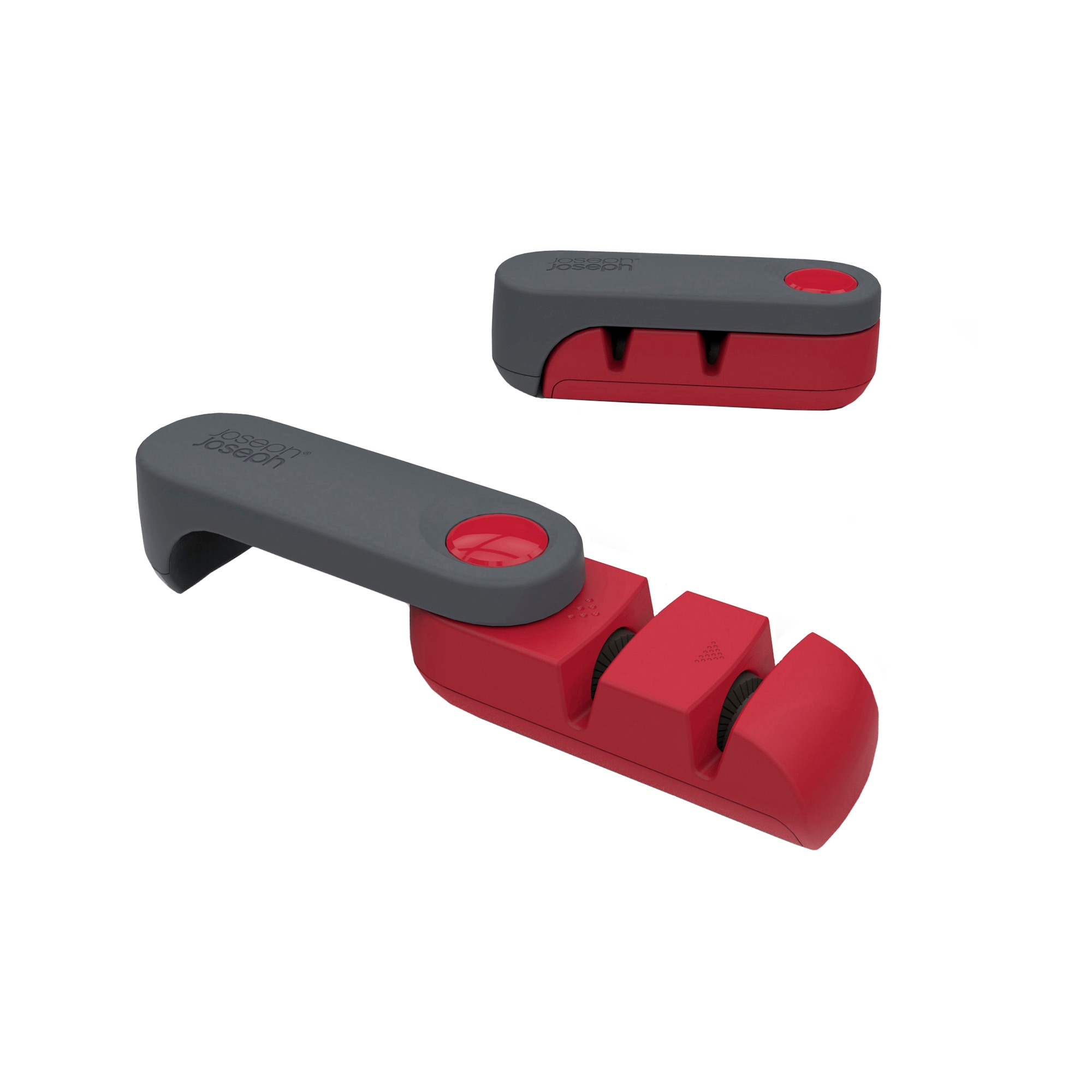 Ascutitor cutite Joseph Joseph, negru/rosu