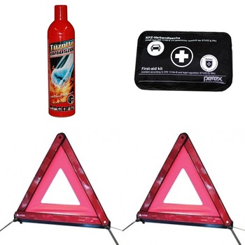 Kit siguranta auto obligatoriu 1 trusa prim ajutor tip  Kit siguranta auto obligatoriu 1 trusa prim ajutor tip