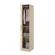 Dulap Et2, Stejar Sonoma, H 200 x L 45 x A 50 cm, cu 1 usa, 2 polite si bara de haine, PAL de 18 mm