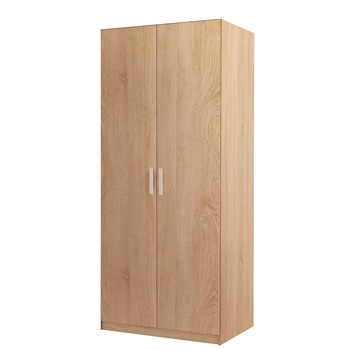 Dulap 2 usi, E4, 200x90x50 cm, PAL 18mm Stejar Bardolino Dulap 2 usi, E4, 200x90x50 cm, PAL 18mm Stejar Bardolino