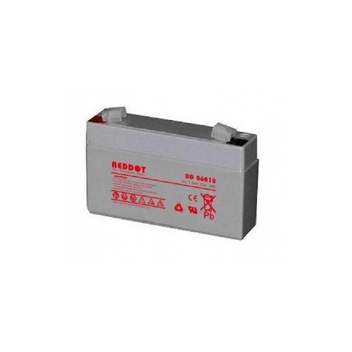 Акумулатор, Оловно-киселинна батерия 6V - 1.2Ah