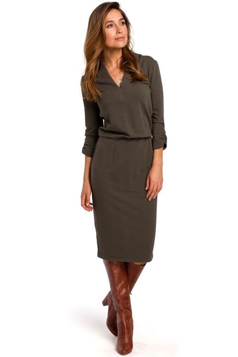 Női estélyi ruha, Stylove, Konstantyn, sötétbarna, 2XL INTL