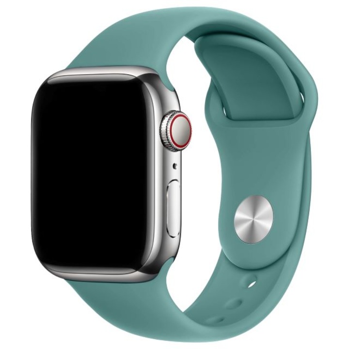 Curea din silicon, compatibila cu Apple Watch 2/3/4/5/6/7/8/9/10 46mm/11 46mm/SE/ULTRA, 42mm Seria 2/42mm Seria 3/44/45/46/49mm S/M, Cactus