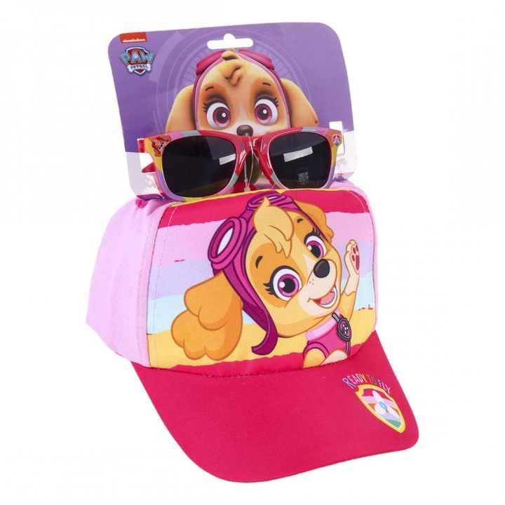 Paw Patrol Skye sapka és szemüveg szett, 51 cm, többszínű