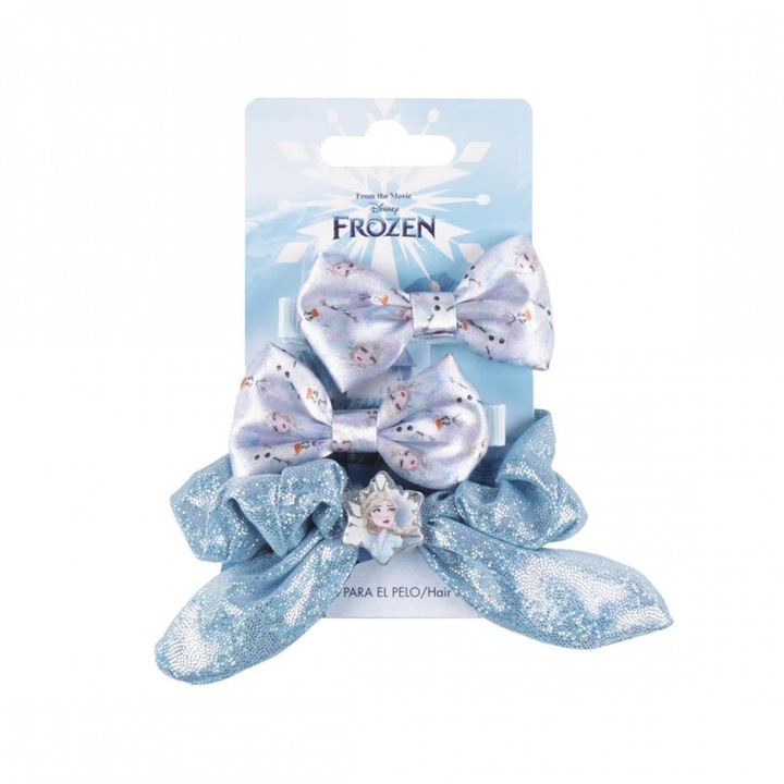 3 db-os hajkiegészítő készlet Frozen, Elsa, Multicolor