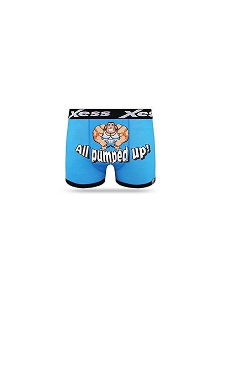 Boxeri Novelty Xess Pumped Up, pentru barbati, rosu, Albastru