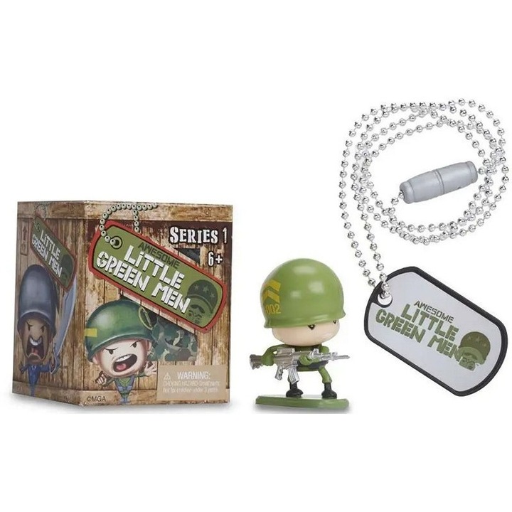Figurina Awesome Little Green Men, cutie surpriza, 6cm