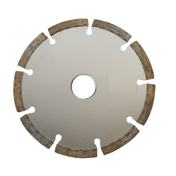 Disc diamantat 125x22.2x2.2 mm GIDA-CRIS GC074, cu gauri, pentru beton, gresie, faianta cu taiere uscata
