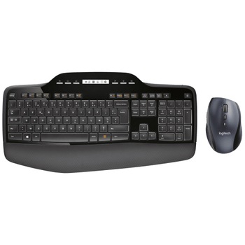Kit tastatura + mouse Logitech MK710 Performance, Wireless, Negru