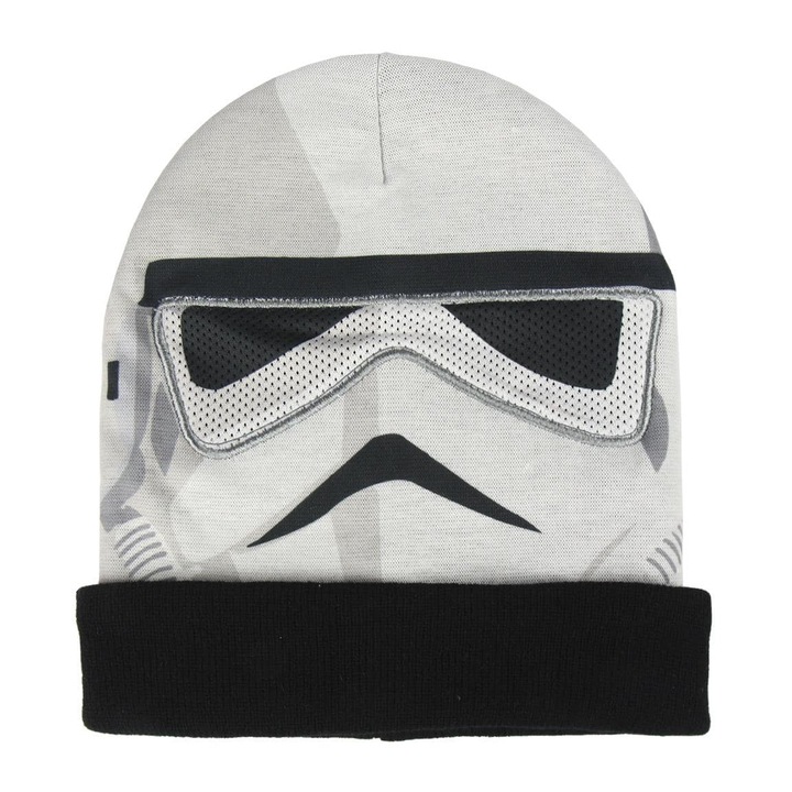 Fes pentru copii Star Wars, Argintiu cu Negru, Marime 52/54, Varsta 4-7 ani