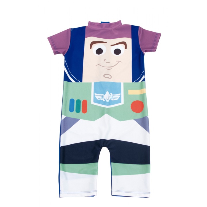 Costum de baie UV cu maneci scurte si fermoar Toy Story 17618, Albastru