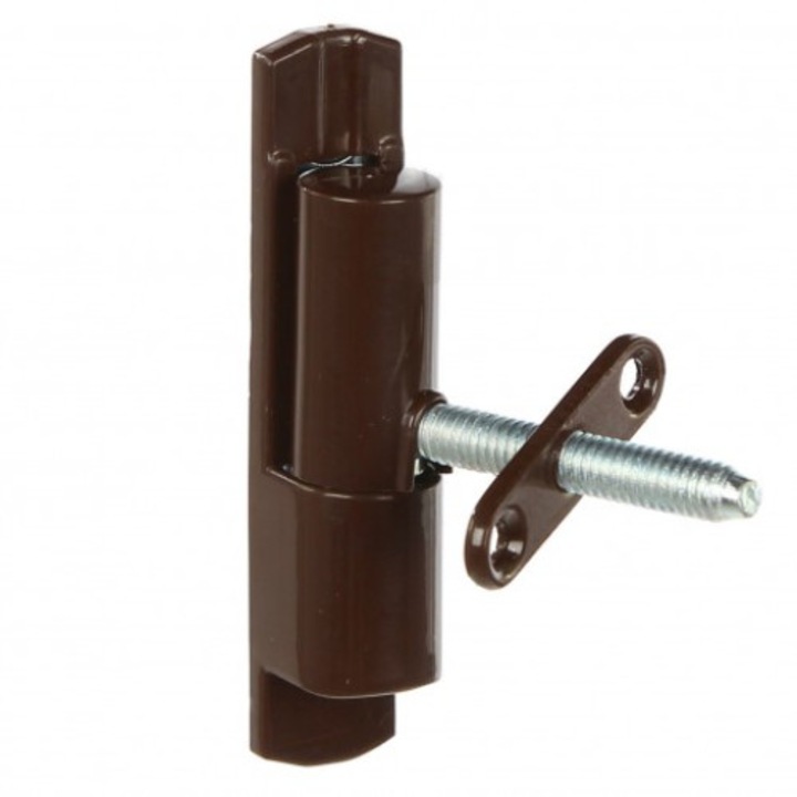 Zsanér ajtókhoz és ablakokhoz, cső típusú, alumínium, sötétbarna RAL8019