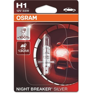 Osram H7 Night Breaker Laser Halogén fényszóró lámpa szett, 2 darab, Next  Gen +150%, 55W ,12V, PX26D 