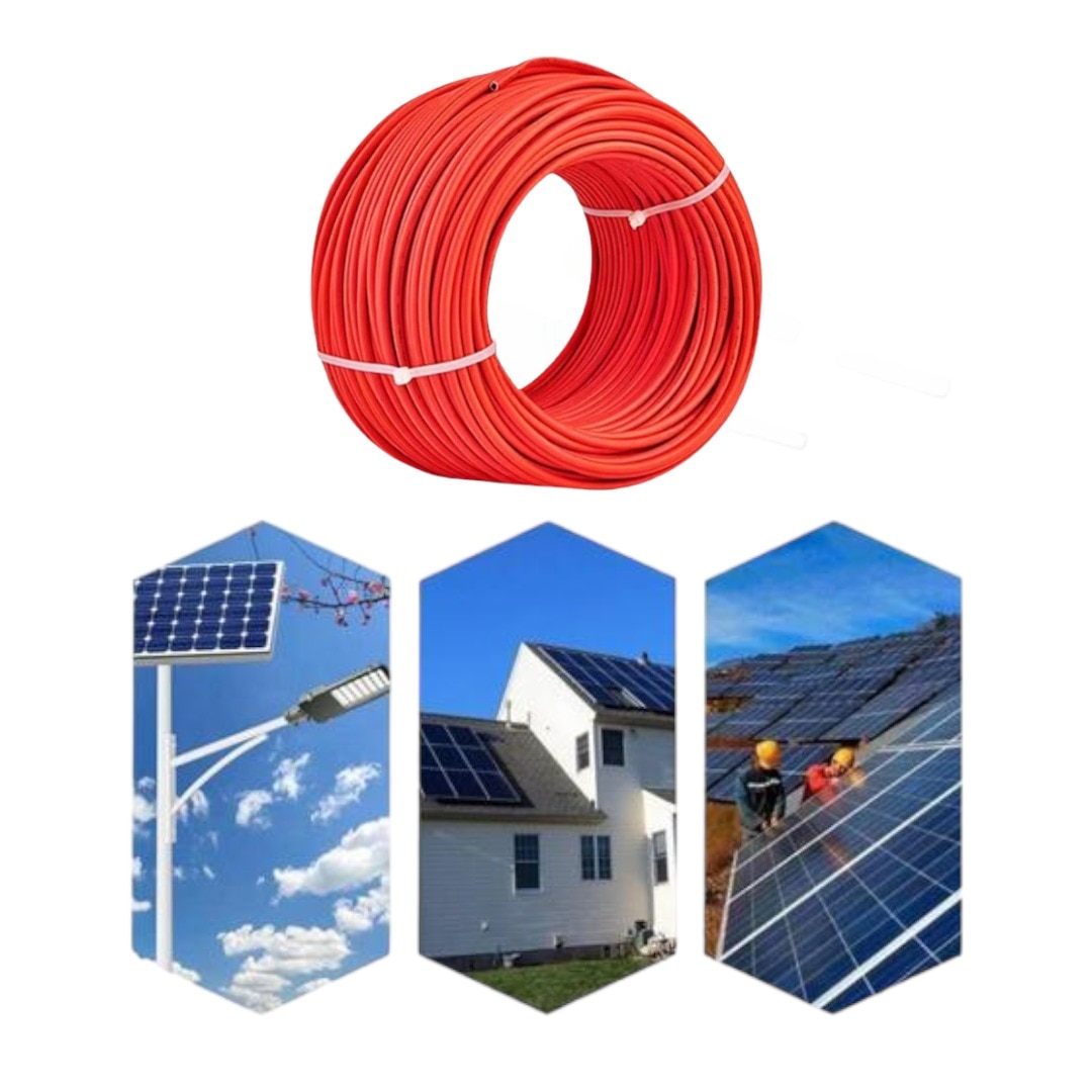 Cablu de extensie solara Joyan, cupru rosu/poliolefina, rosu/negru, 1 m, 4  mm² - Chilipirul Zilei