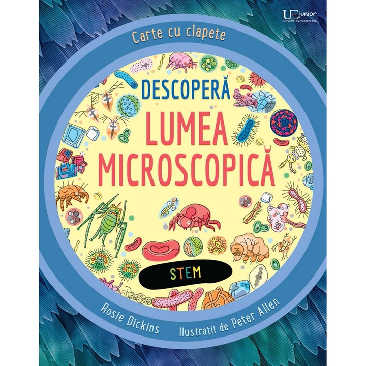 Descopera lumea microscopica, Carte cu clapete, Usborne Books