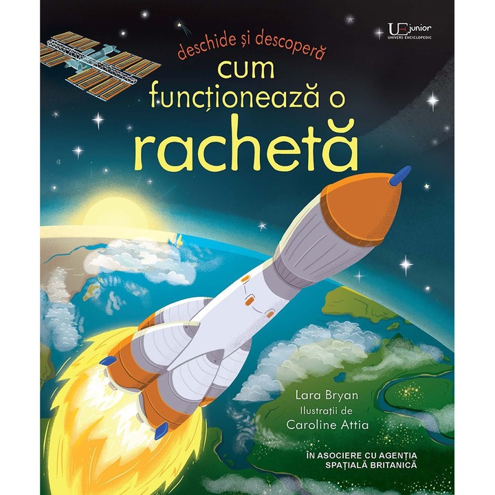 Cum functioneaza o racheta, Carte cu clapete, Usborne Books