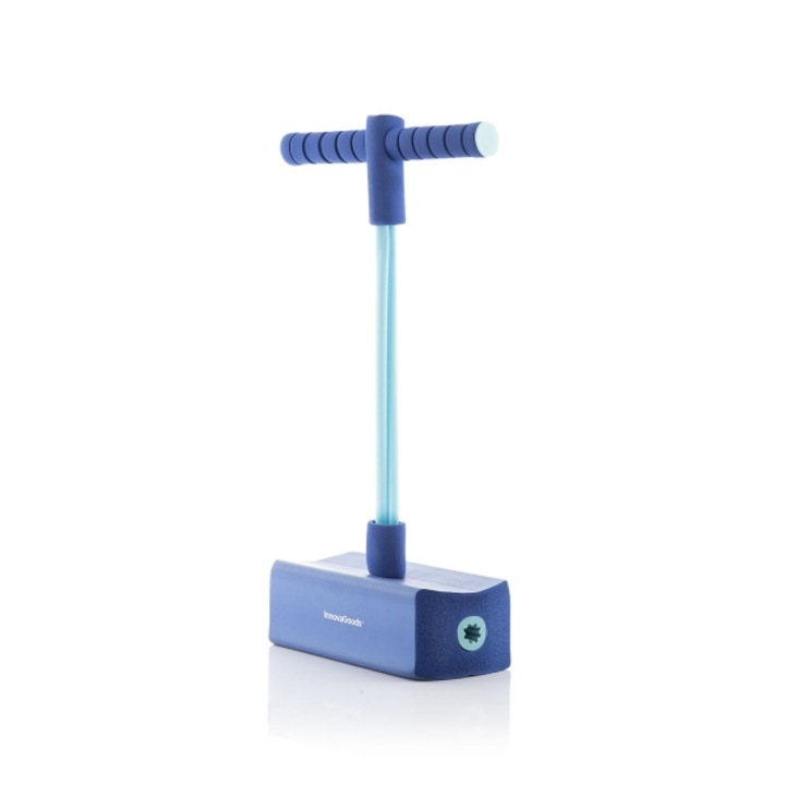 Jucarie Elastica din Spuma si Cauciuc Pogo Stick, Funp InnovaGoods, 55 x 24 x 11 cm, Albastru, +3 ani