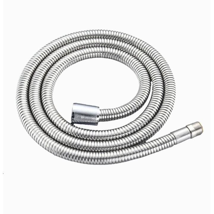 Furtun dus 1.5m pentru baterie salon, bucatarie invelis alama