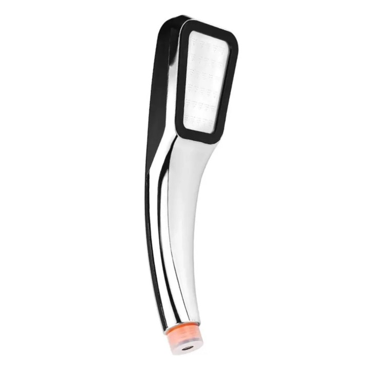 Para dus plastic cu microperforatii pentru un jet de dus fin si economie de apa