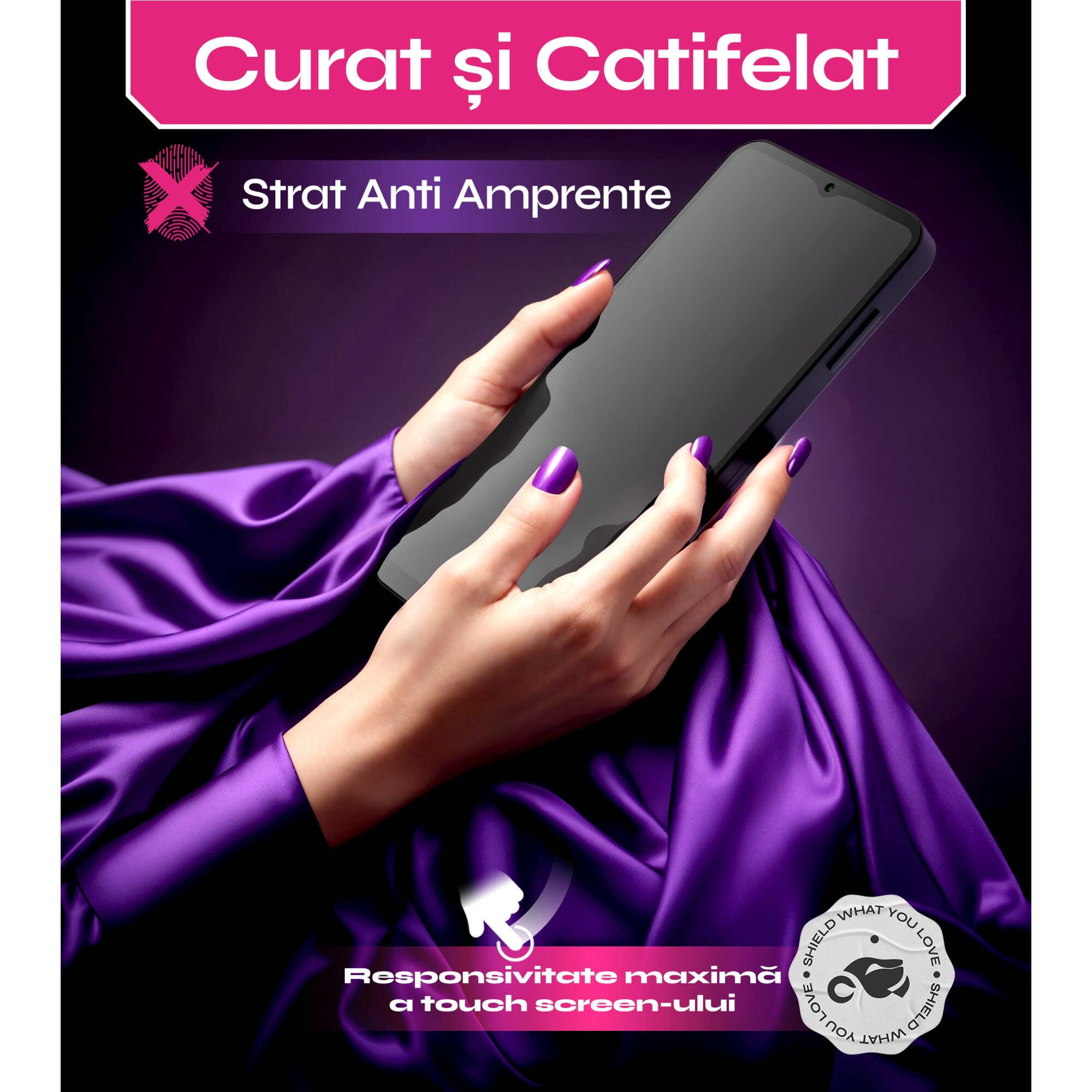 Set 2 Folii sticla compatibil cu Samsung Galaxy A14, DefenSlim, instalare usoara si rapida cu dispozitiv de potrivire automata in 30 sec cu Easy Install Kit patentat, protectie telefon