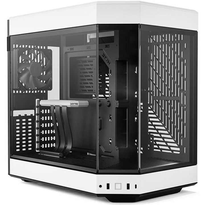 Компютърна кутия HYTE Y60, Mid-Tower, Без захранващ блок, ATX, Бял