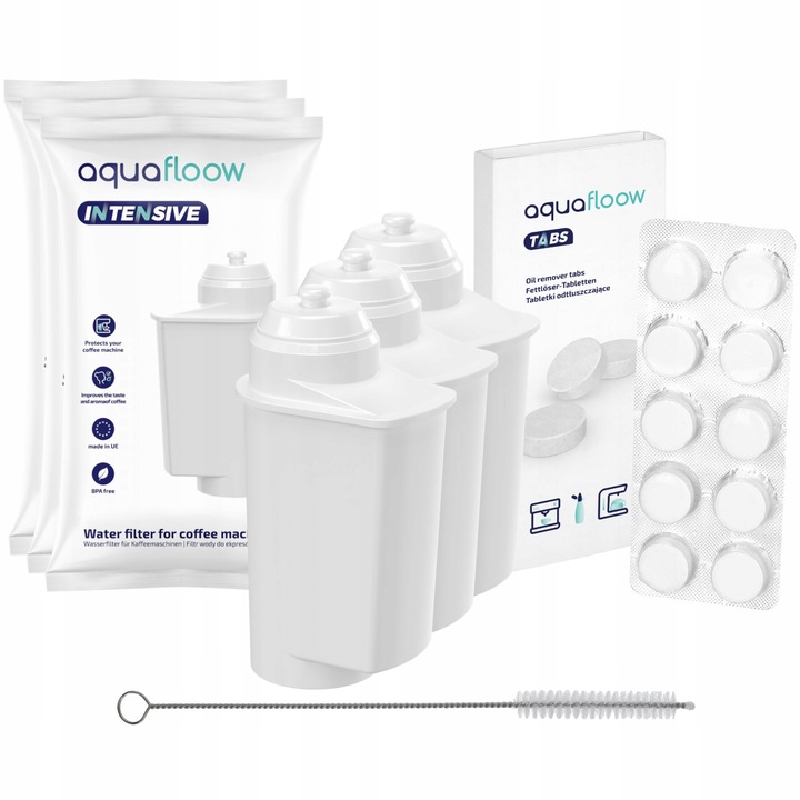 Kit intretinere aparat cafea Siemens, Aquafloow, Alb