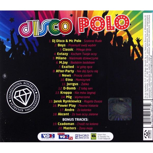 Disco Polo - Diamentowa Kolekcja Vol. 1 [CD] - EMAG.ro