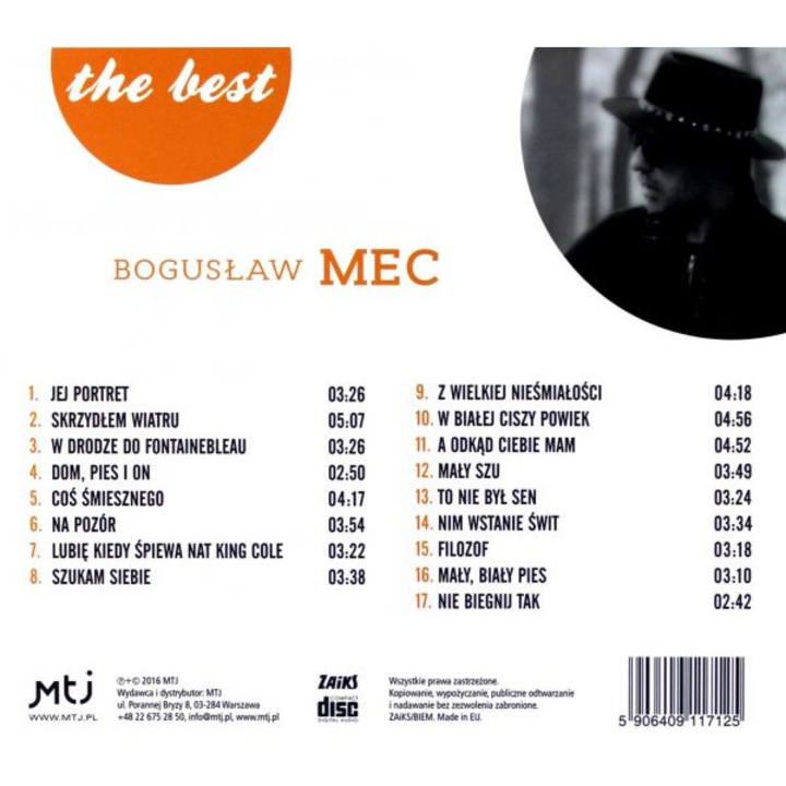 Bogusław Mec: Best Jej portret [CD]