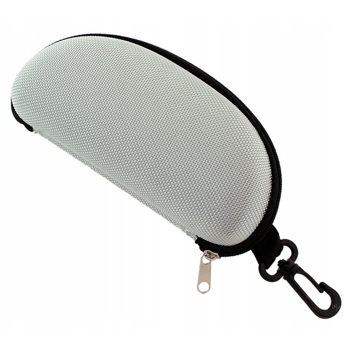 Toc pentru ochelari, Zola®, gri, universala, captuseala moale, 17x8.5 cm