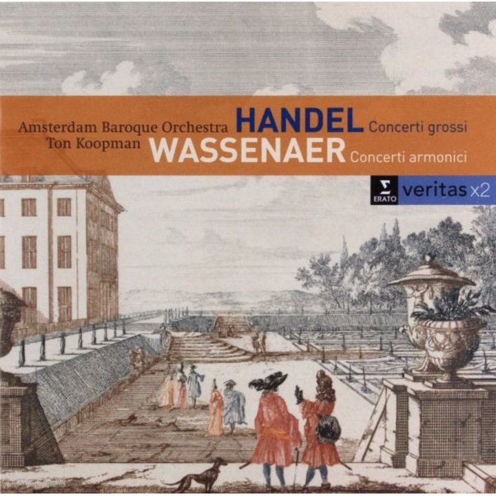 Ton Koopman & The Amsterdam Baroque Orchestra & Christoph Pregardien & Barbara Schlick & Monika Frimmer & Michael Chance & Rene Jacobs & Peter Kooy & Knabe: Handel, Van Wassenaer: Concerti Grossi & 6 Concerti Armonici [2CD]