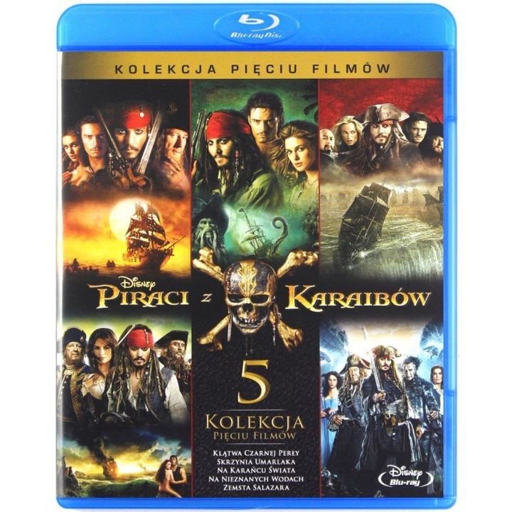 Piraci z Karaibów Pakiet 1-5 [5xBlu-Ray]