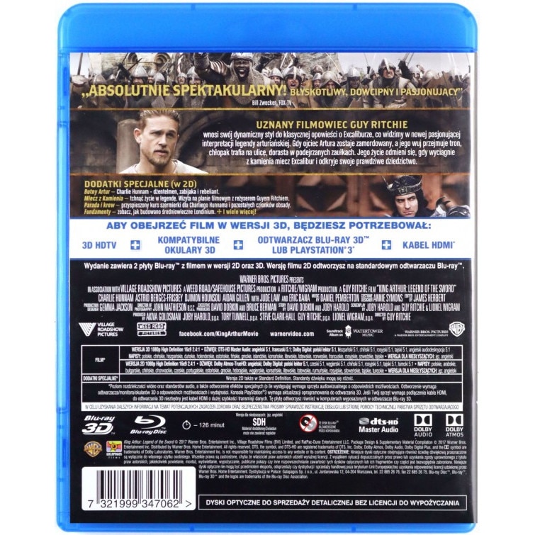 Regele Arthur Legenda Sabiei King Arthur: Legenda sabiei [Blu-Ray 3D]+[Blu-Ray] - eMAG.ro