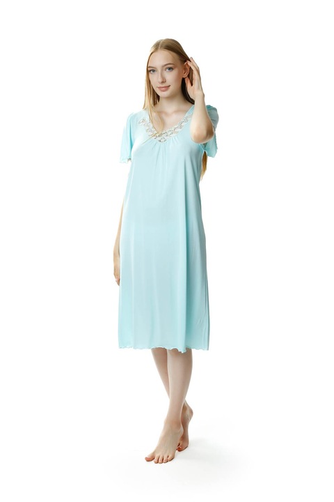 Camasa de noapte Beatriz, Mewa, Verde menta