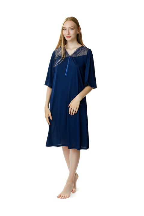 Camasa de noapte Dagmara, Mewa, Vascoza, Bleumarin