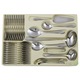 Set tacamuri in valiza, Hoffner, 72 de piese, Inox, 12 persoane, Argintiu