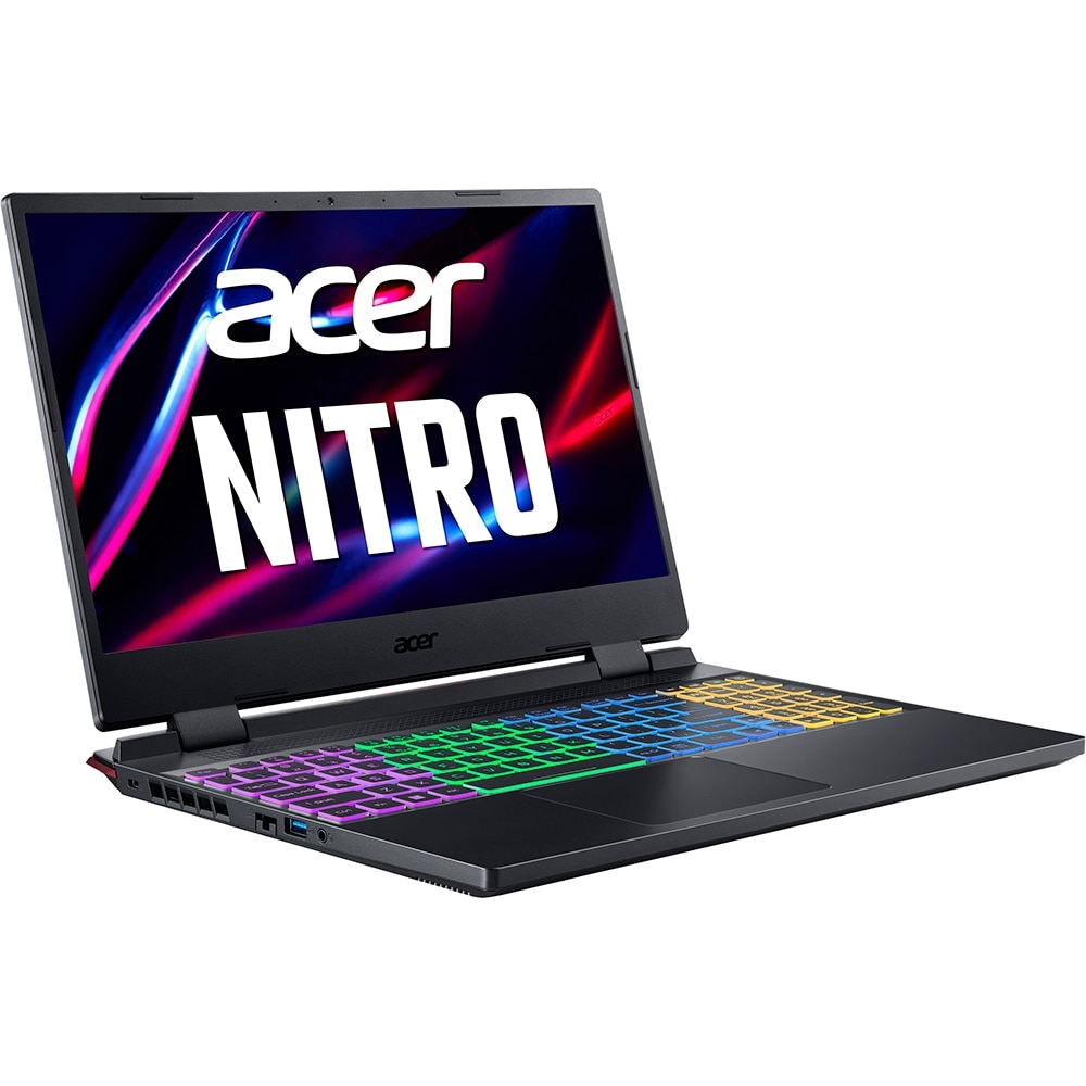 Laptop Gaming ACER Nitro 5 AN515-58-57FK, Intel Core i5-12500H pana la 4.5GHz, 15.6" Full HD, 8GB, SSD 512GB, NVIDIA GeForce RTX 4050 6GB, Free Dos, Negru