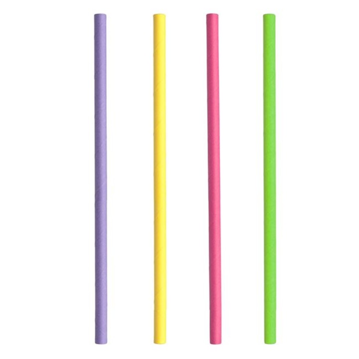 Paie colorate din hartie, 8x220mm, 25 buc