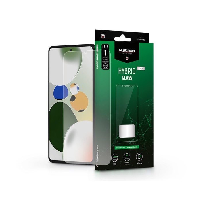 Xiaomi Poco X5 Pro 5G rugalmas üveg képernyővédő fólia - MyScreen Protector Hybrid Glass Lite - transparent (LA-2304)